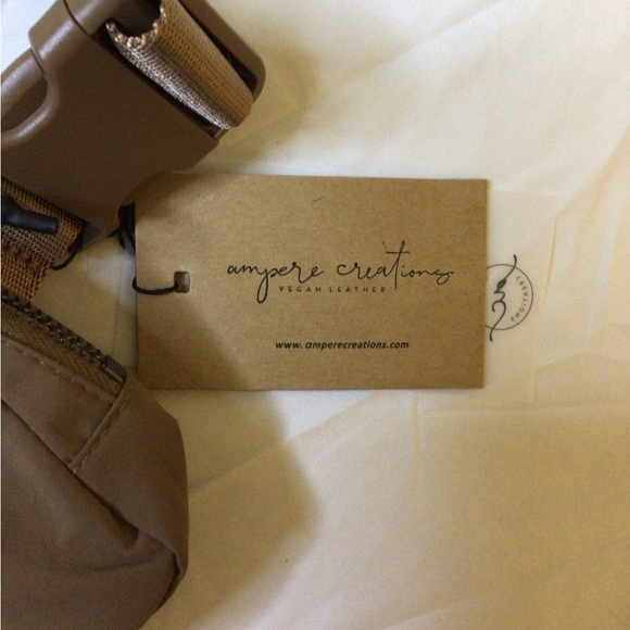 Tan Crossbody Bag with Adjustable Strap and Durable Fabric - Picture 2 of 9